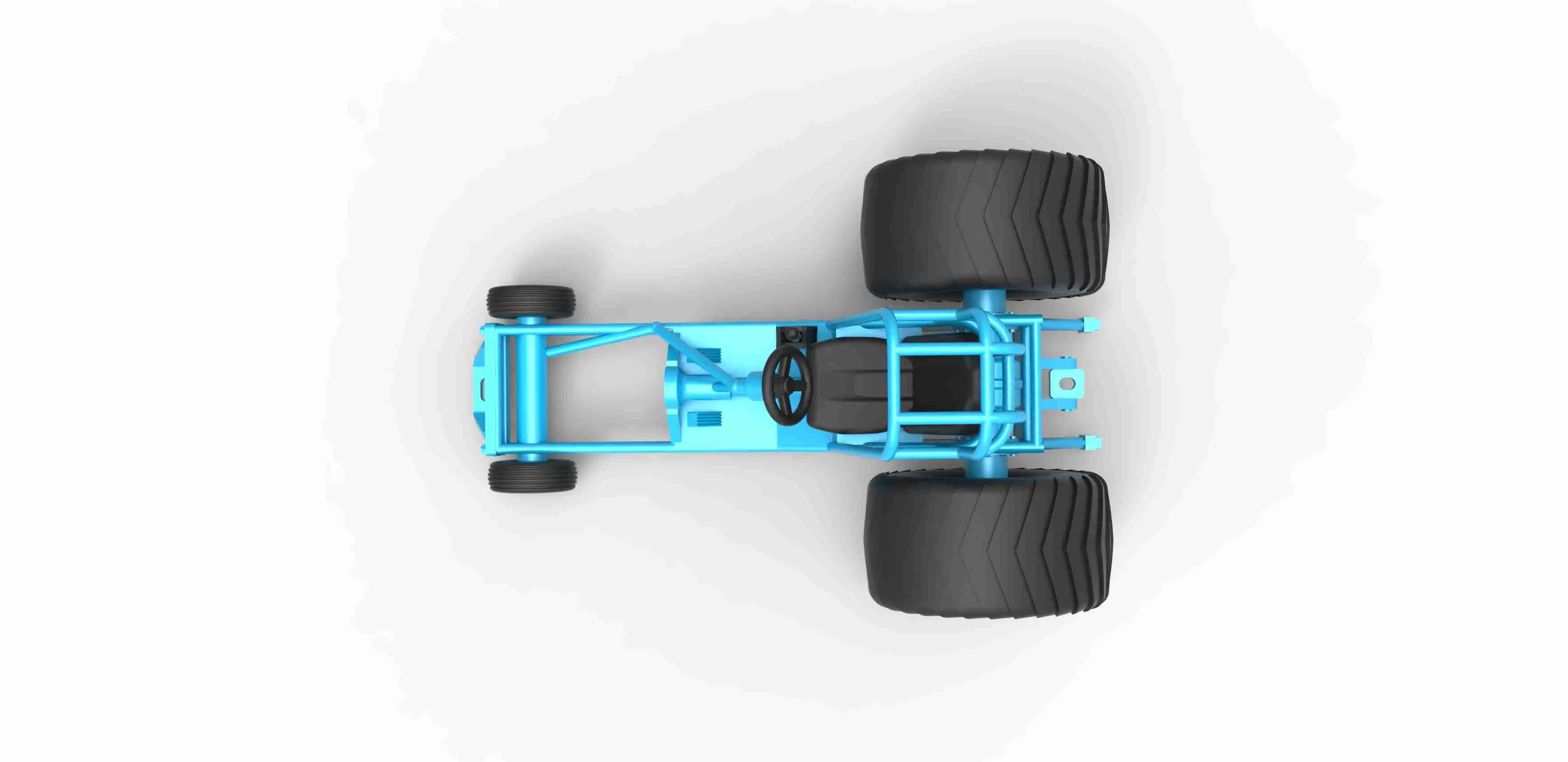 Шасси трактора Mini Rod Масштаб 1:25