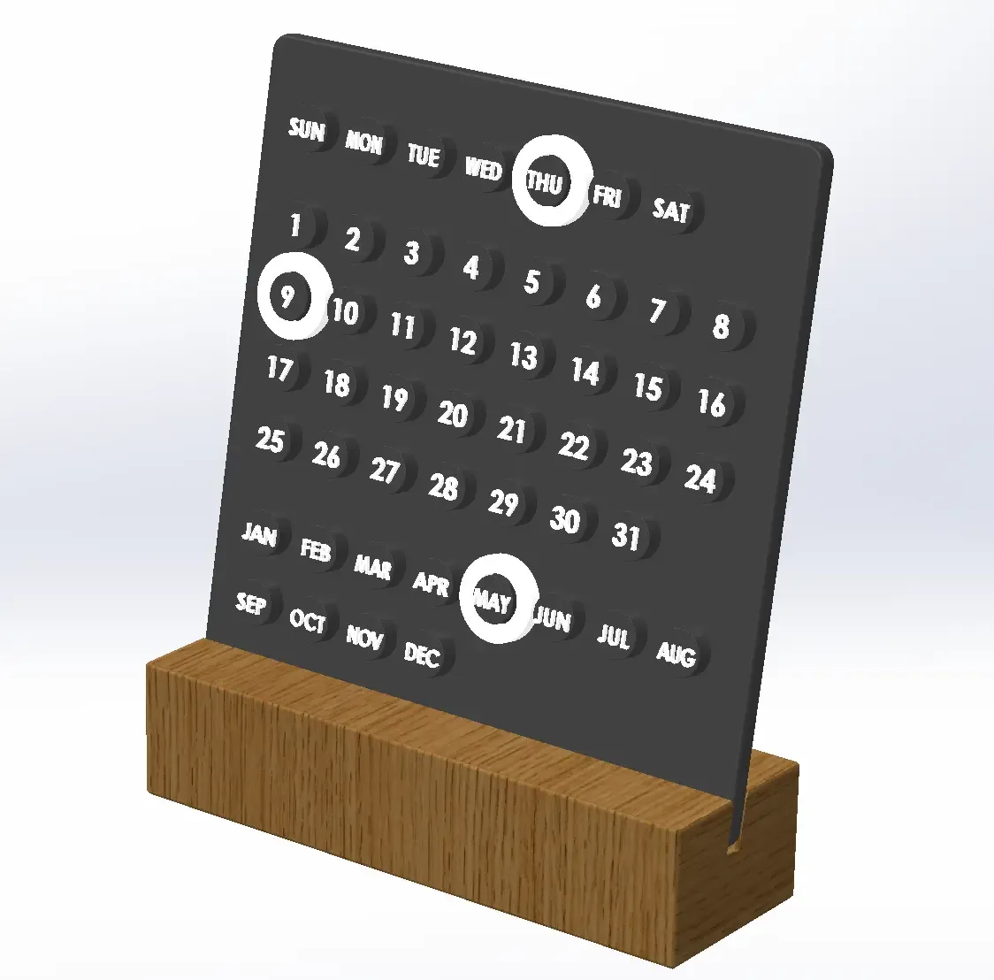 Perpetual Planner Calendar Desk
