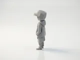 Low Poly Faceless Cool Kid Figurine 3D Printable-1