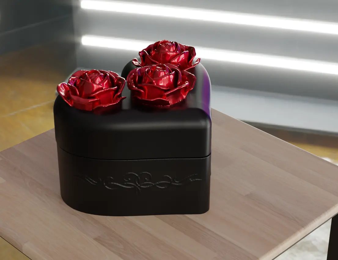 Heart-shaped Rose Box