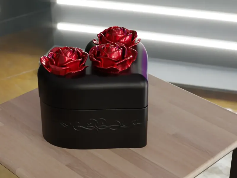 Heart-shaped Rose Box