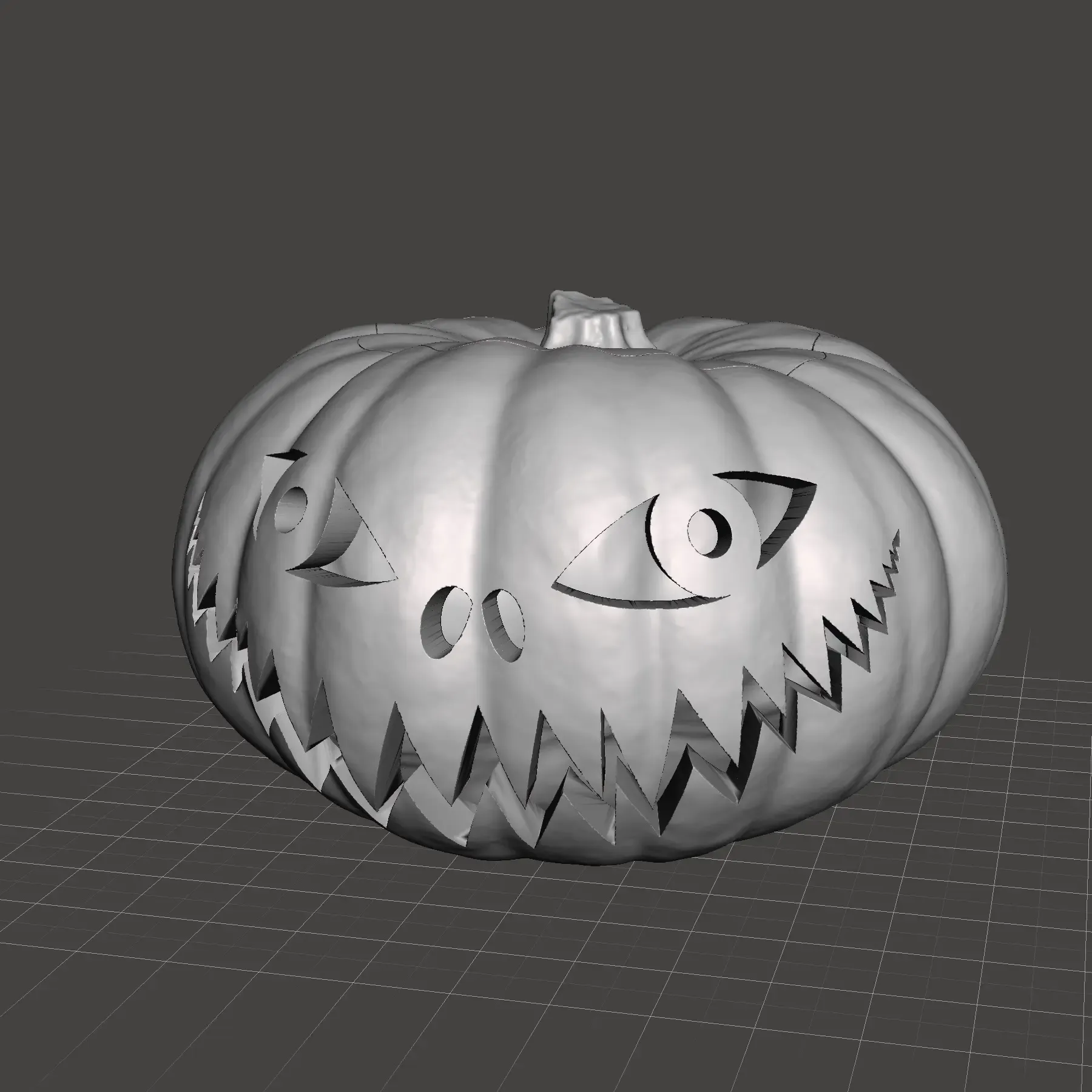 Halloween Pumpkin Lantern from a scan