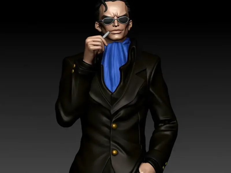 Senor Pink fanart - One piece - 3d model - Split part