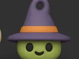 WitchHatBuddy Keychain-0