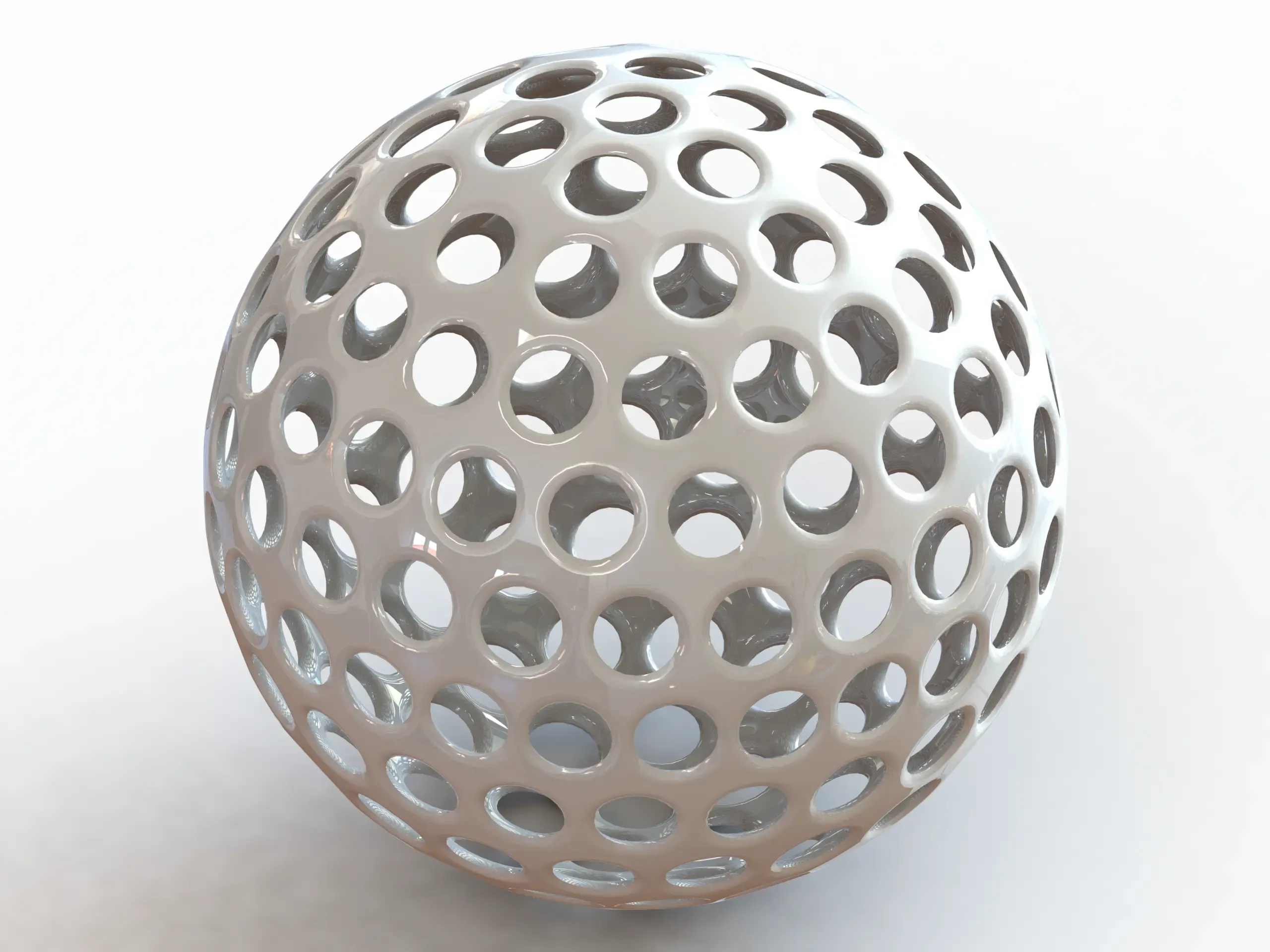Wireframe Shape Geometric Golf Ball