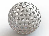 Wireframe Shape Geometric Golf Ball-0
