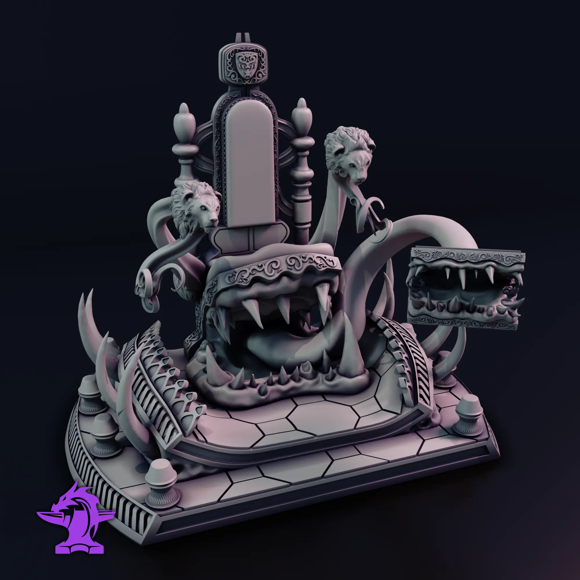 Mimic Grand Throne &amp; Normal Throne Double Pack | RPG Scenery