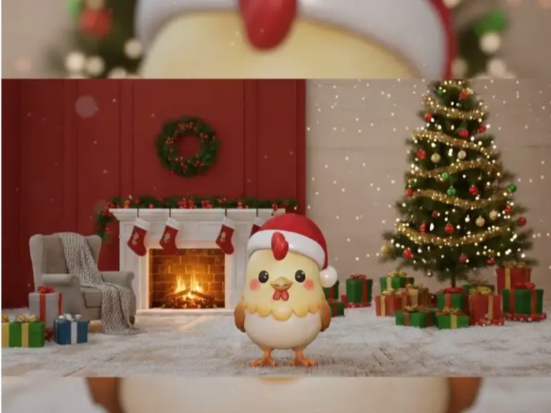 Xmas Mini Chicken Chibi