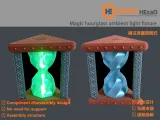 Magic hourglass ambient light fixture-2
