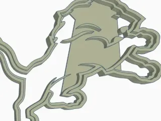 Detroit Lion Cookie Cutters