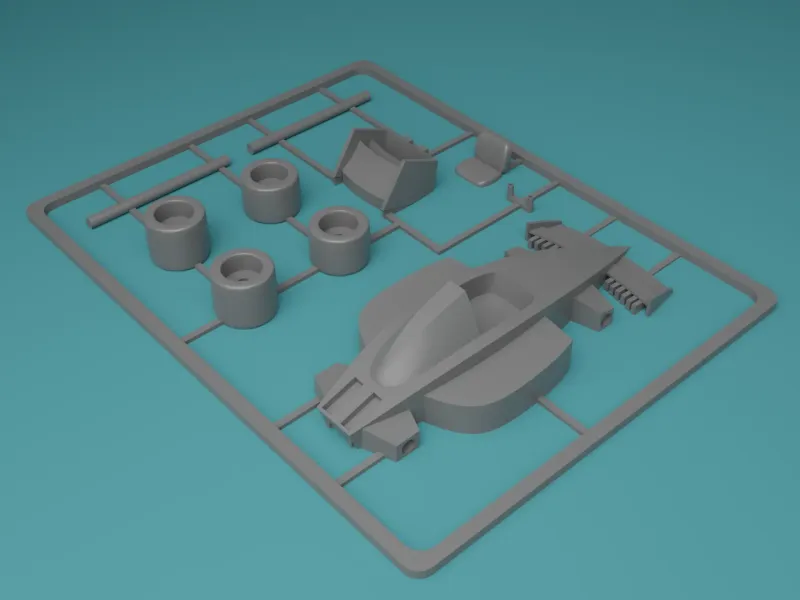 F1 CAR KIT CARD
