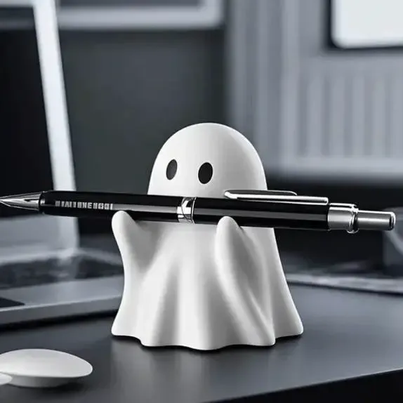 Ghost pen and cell phone holder