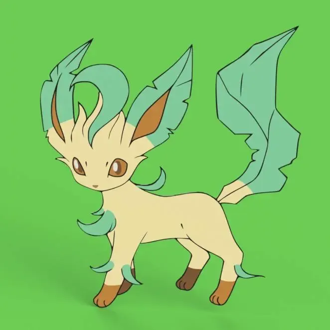 Leafeon Wall Art