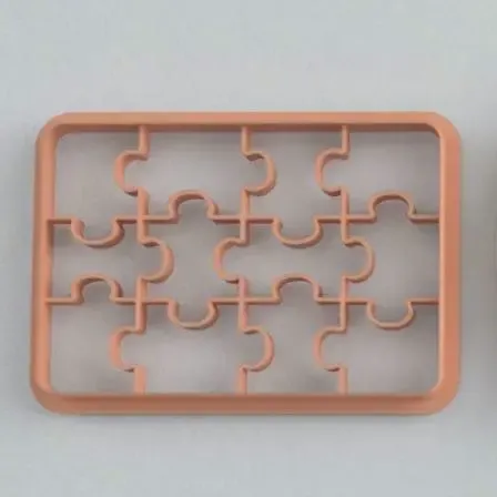 puzzle cookie cutter