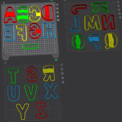 The Alphabet Cookie Cutter Set – 3D Printable STL for Baking