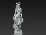 nude demon statue-1