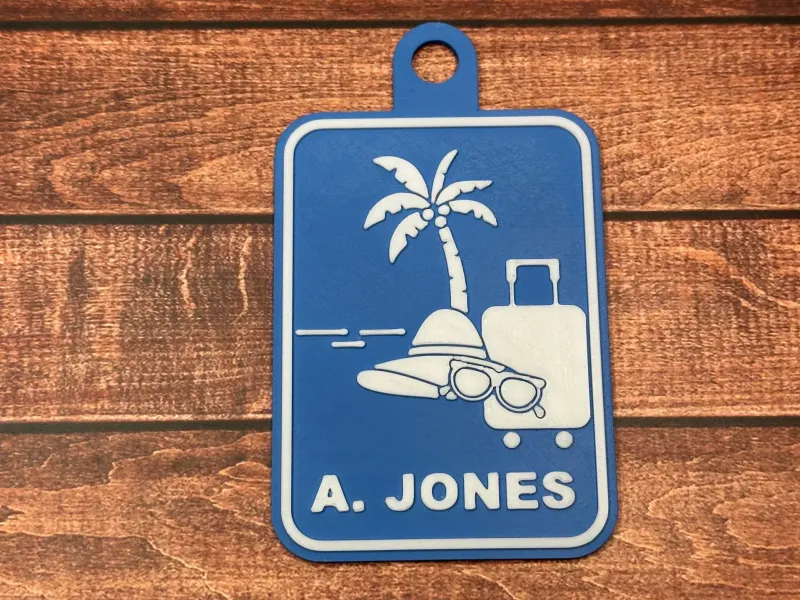 Customisable Large Luggage Tag