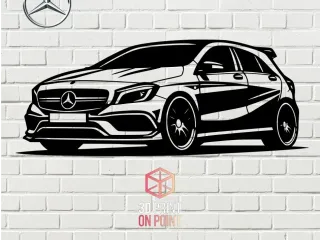 MERCEDES A45 AMG - 2D WALL ART #2
