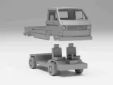VW T3 Doka - H0 scale van model kit-7