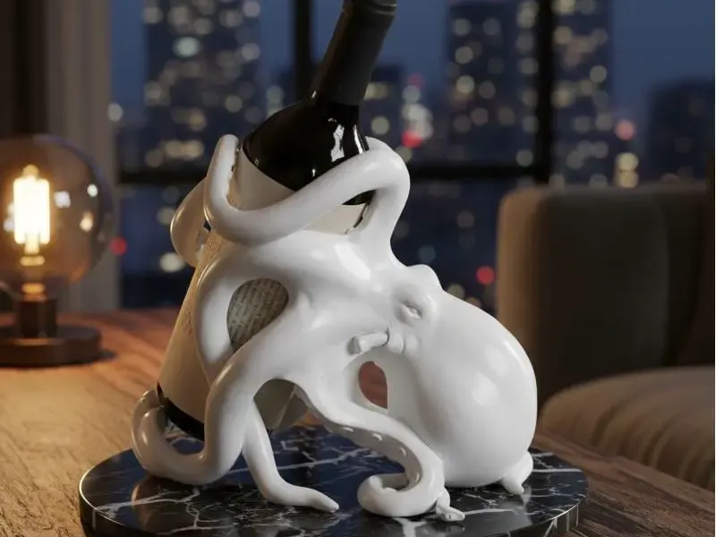octopus wine holder