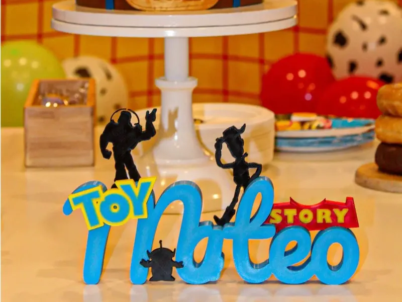 🚀 Toy Story personalisiertes Namensschild - Mateo Edition