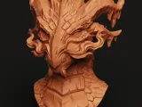 Ancient Dragon Head Bust | Mythical Beast Statue | Fantasy-2