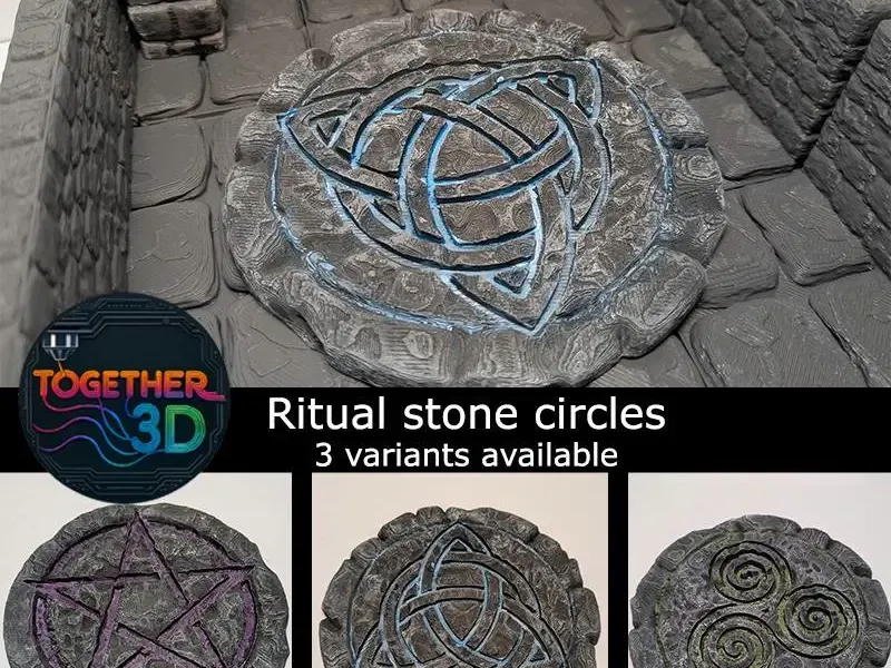 Ritual Stone circles - different variants - D&D scenery