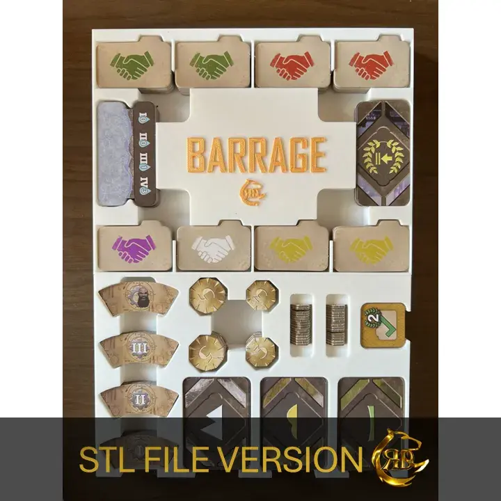 Barrage Board Game Organizer | Insert | Premium Storage Solu