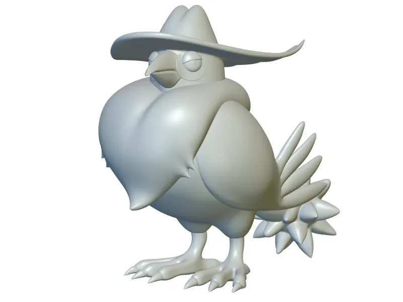 Pokemon Honchkrow #430 - Bereit für den 3D-Druck!