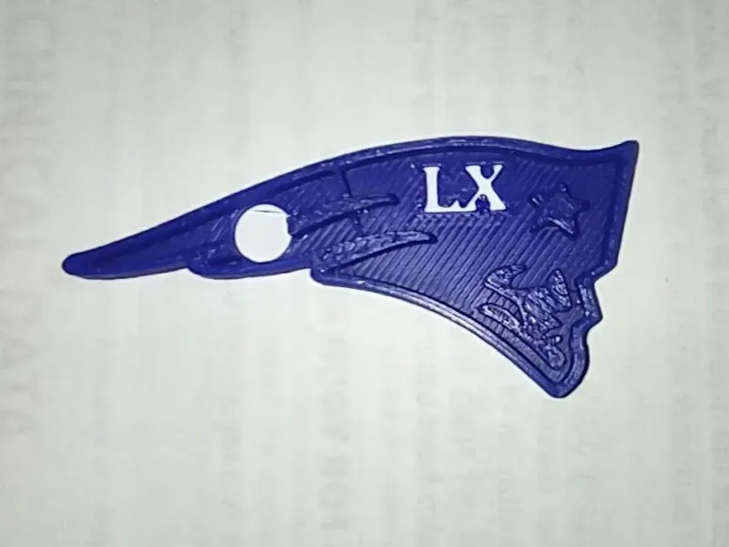 New England Patriots Superbowl LX Keychain