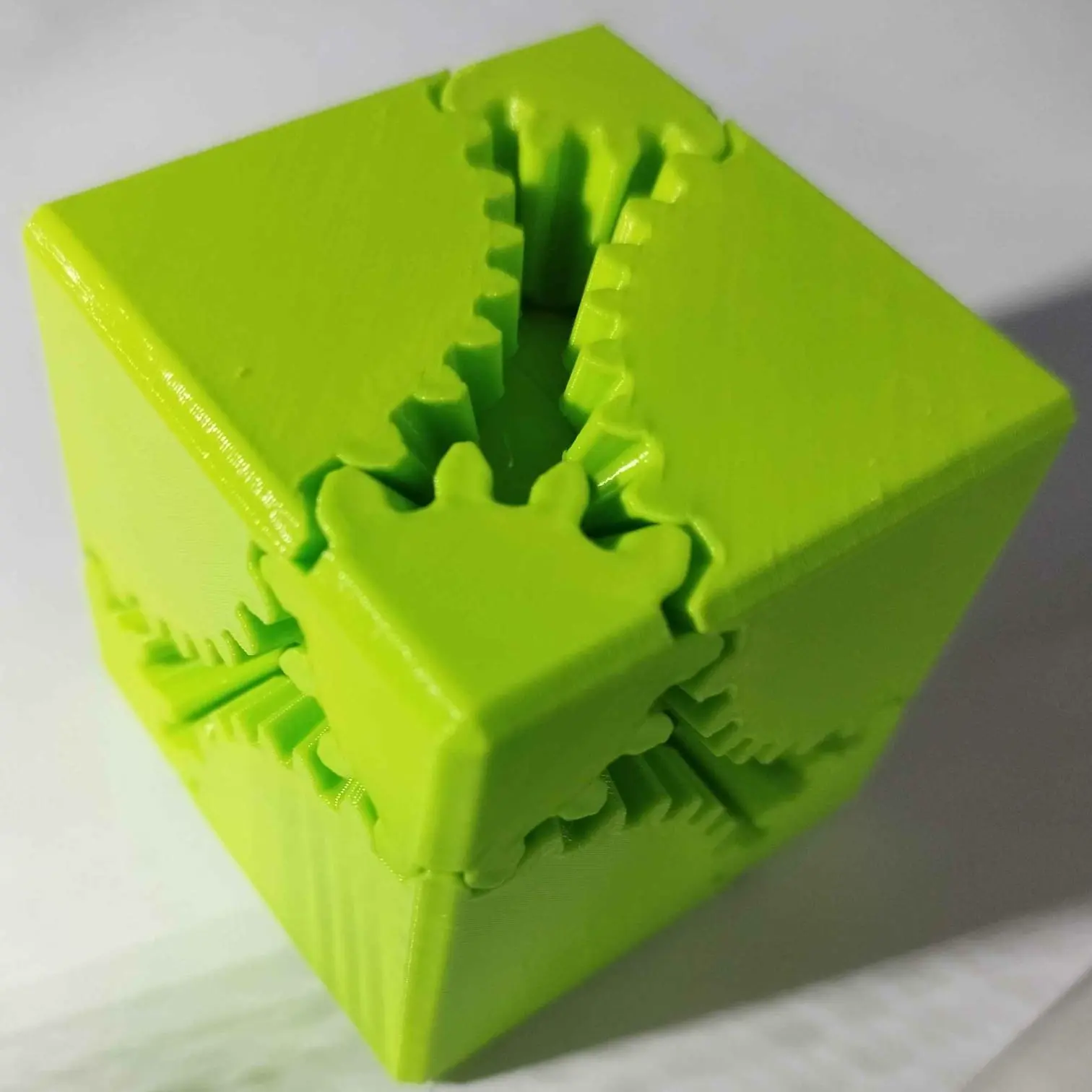 Geared Cube Fidget Toy