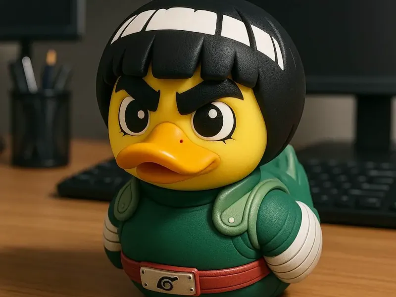 Rubber Duck - Rock Lee model - 3d print