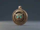Mechanical Owl Keychain-1