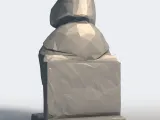 Low Poly Halloween Ghost - Geometric Ghost Figure-8