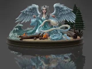 Decoración Inspirada en la templanza del Tarot