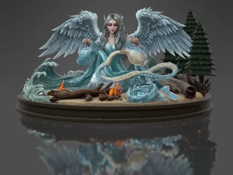 Decoración Inspirada en la templanza del Tarot