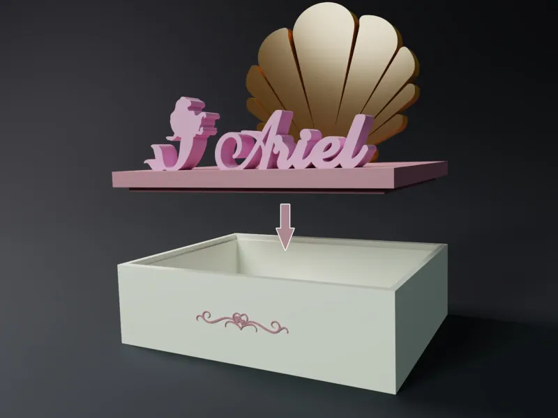 DISNEY PRINCESS ARIEL BOX