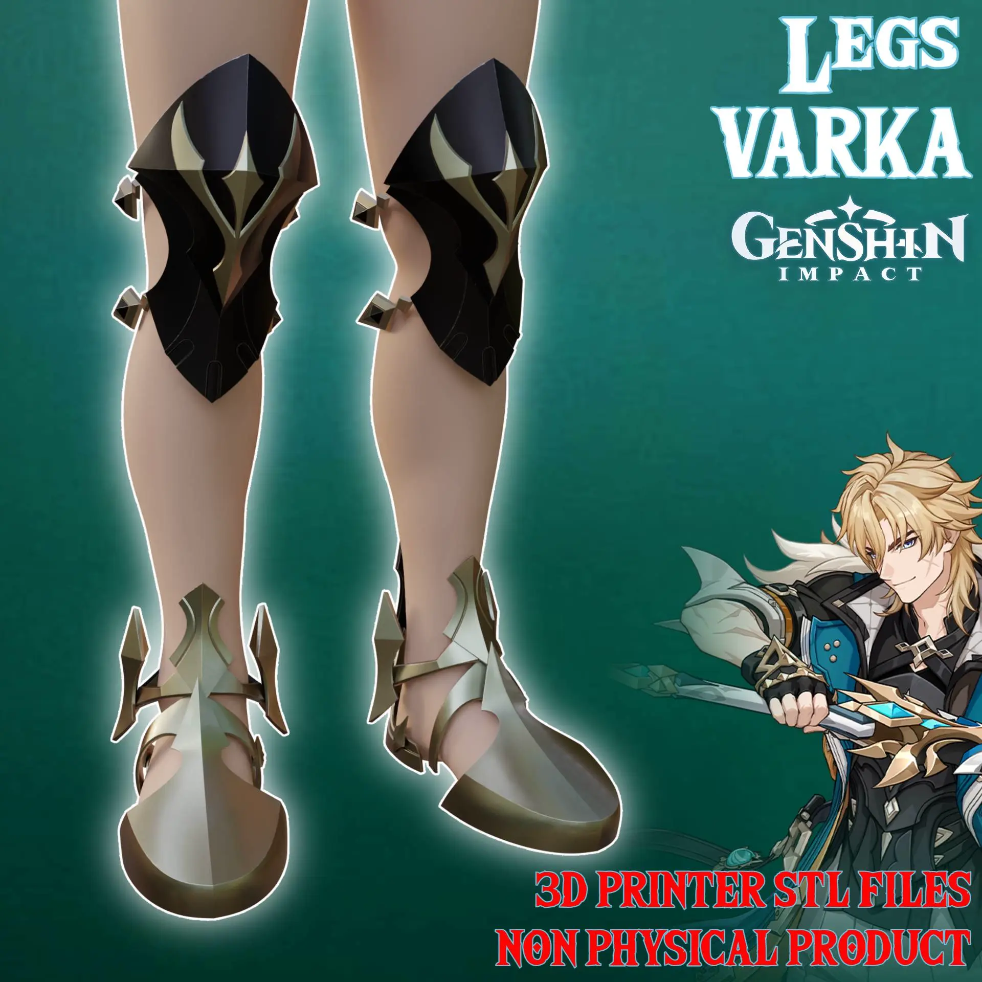 Varka Cosplay legs Armor Outfit Genshin Impact