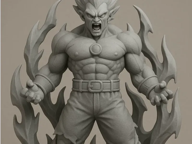 Inferno Warrior – Anime Battle Statue