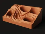 Organic Waves Desk Organizer | Controller & Pen Holder-3