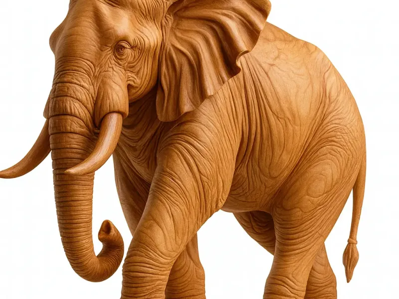 Elephant statuette