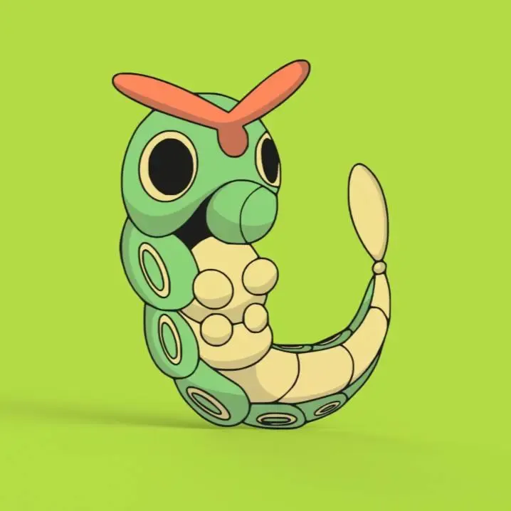 Caterpie Wall Art