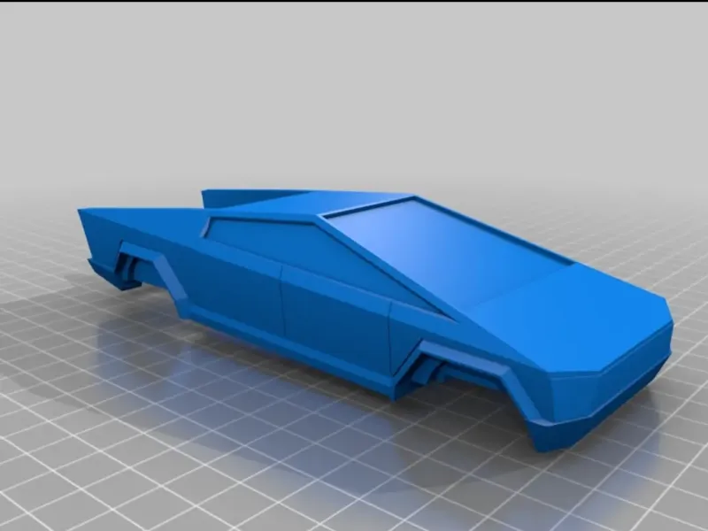 Cybertruck Pinewood Derby car