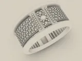 Geometric Pave Ring-1