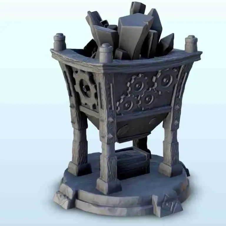 Crystal grinding machine - miniatures warhammer terrain scen