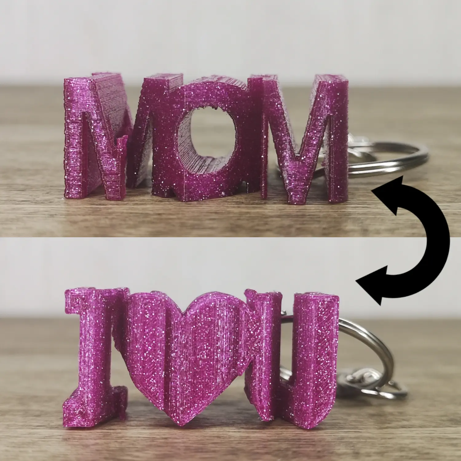 KEY RING I LOVE YOU MOM MOTHER'S DAY