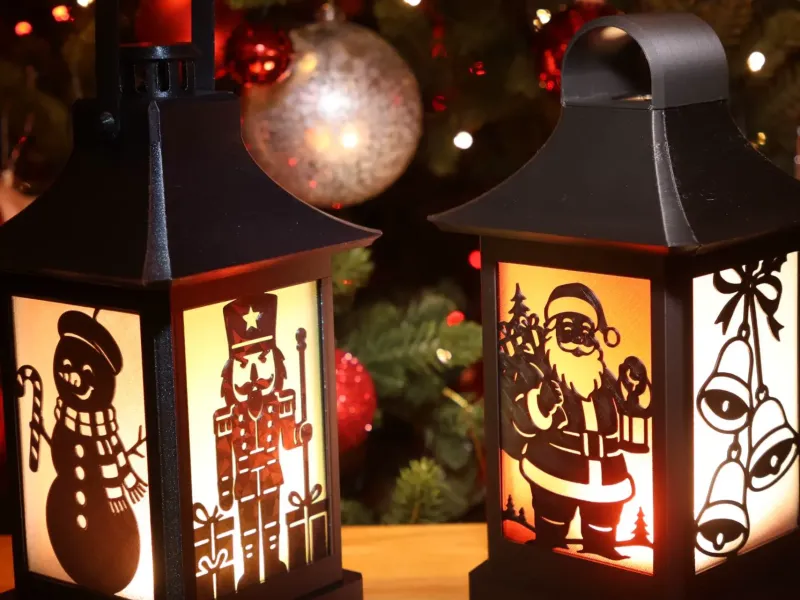 The Xmas Modular Lantern - Concave Chamfered Top, 4 Skirts