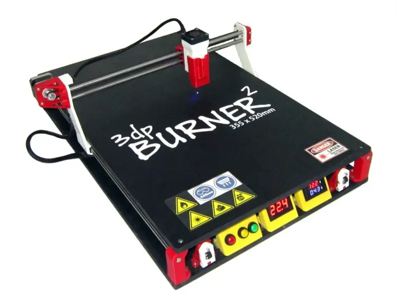 3dpBurner. 3D-geprinte lasersnijder/-graveerder