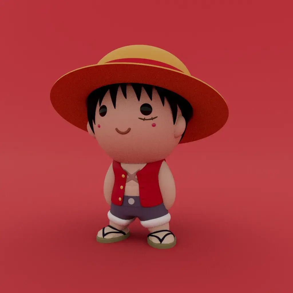 Carino il piccolo Luffy ( One Piece )