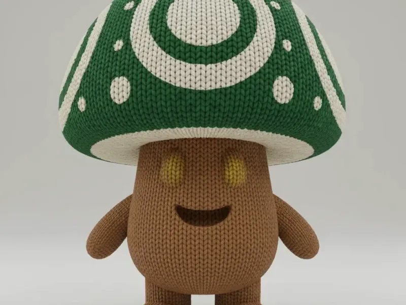 Cozy Knitted Mushroom Buddy – Noah0x03